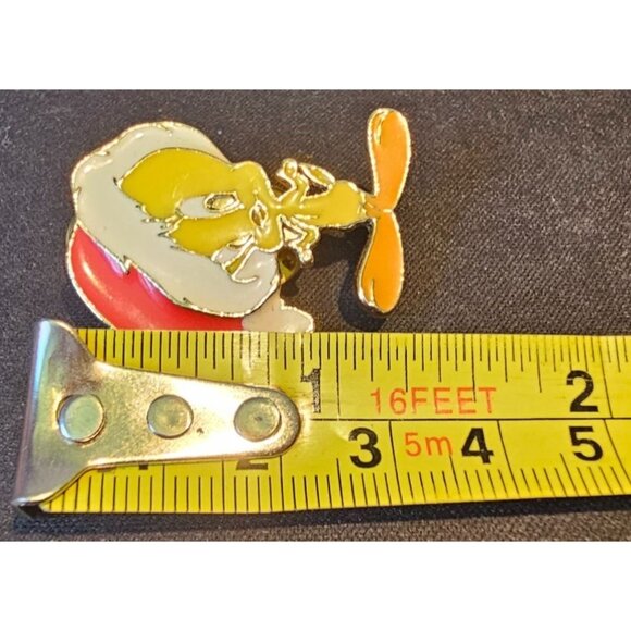 Tweety Bird Christmas Enamel Pin Lapel Brooch Looney Tunes Warner Bros Vintage - Picture 2 of 5